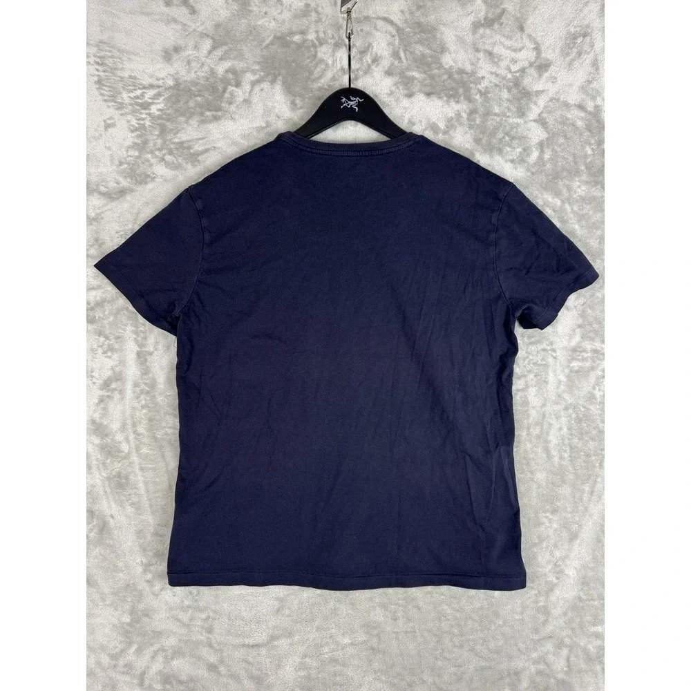 POLO Ralph Lauren Navy Blue Short Sleeve Pony LOGO T Shirt Mens Large Utility